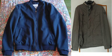 GIUBBOTTO GIACCA ZARA BOMBER LEGGERO BLU NOTTE E TOM TAILOR GIACCA VERDE