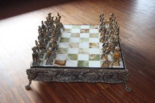 Scacchiera In onice fatta a mano. Ottimo stato. 