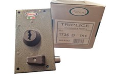 Serratura di Sicurezza Triplice Antifurto Cilindro a Pompa 1735 TN6 E 45 POTENT