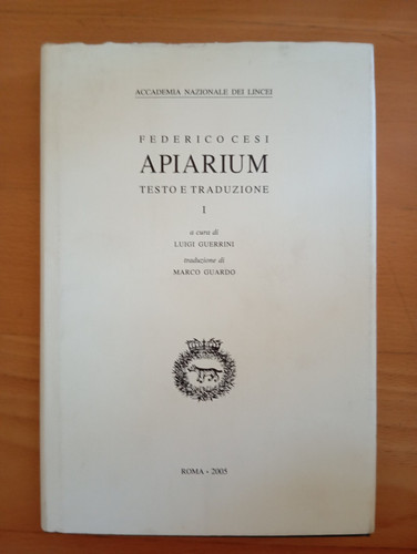 Apiarium federico cesi - apiarium,,
