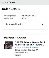 DOOGEE Tab A9 Pro+ Tablet 10