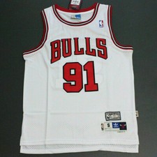Classico maglia da basket Retrò Rodman#91 cucita