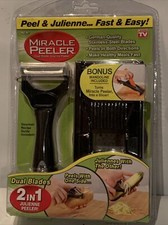 Pelapatate Miracle Visto in TV Doppia Lama Julienne Pelapatate e Mandolina NUOVO