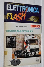ELETTRONICA FLASH N°7/8-LUG/AGO 1989-ANTENNA SIRIO SPACE SHUTTLE 27-DATI 2a FOTO