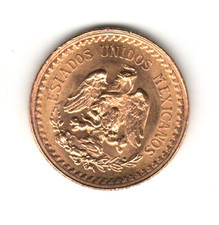 MONETA  ORO  MESSICO 2,5 PESOS