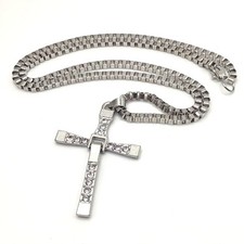 Stainless CZ Diamonds Cross