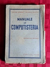 Manuale di computisteria - S. Spinedi  M.  Balice - Perrella 1946 Libro intonso