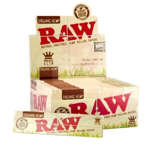 Cartine raw organic hemp king - hemp,