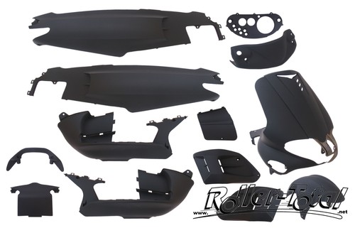 Set carene nero opaco pezzi - set,