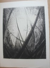 Georges  FILIBERTI - Gravure Matin de Pâques catholicisme mysticisme 1963