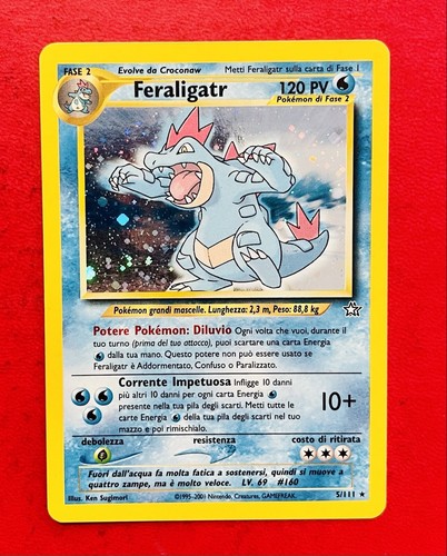 Lotto carte pokemon feraligatr - carte,