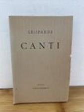 LEOPARDI CANTI PRIMO