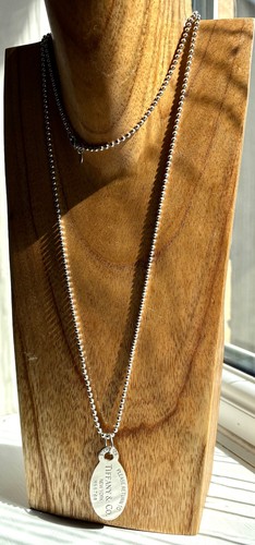 Collana catena perline tiffany - perline,