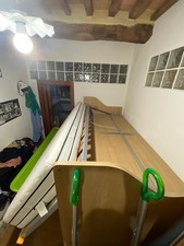 letto a castello Moretti Compact con scrivania estraibile usato con materassi