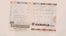 TICKET BIGLIETTO STADIO CALCIO