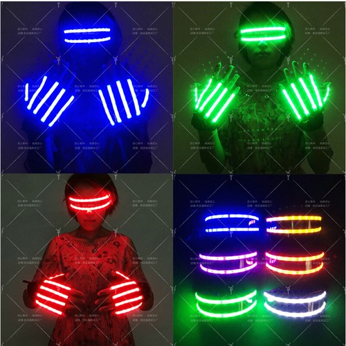 Guanti luce laser led occhiali - luce,