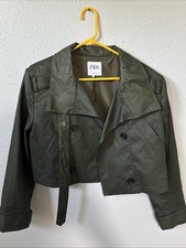 Zara Cropped High Neck Trench