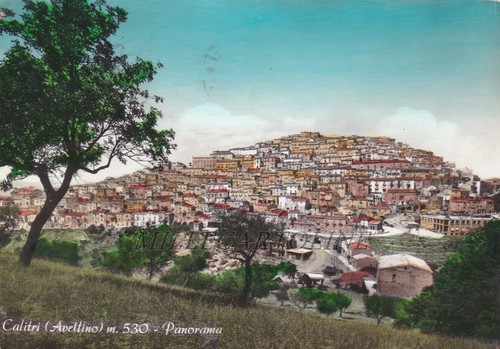 Calitri panorama 1965 - calitri:,