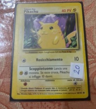 carta pokemon originale pikachu 1999