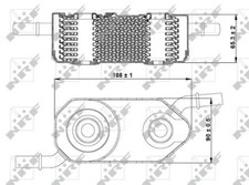 Radiatore olio NRF (31364)