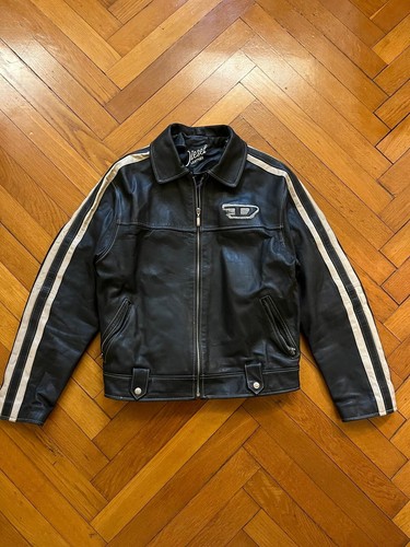 Vintage diesel black leather - black,