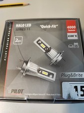 COPPIA LAMPADE 12V HALO LED SERIE 11 QUICK-FIT H15 15W 2PZ LUCE BIANCA AUTO MOTO