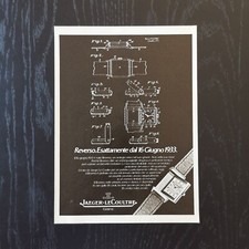 1981 #2 Jaeger LeCoultre Reverso - Original AD Advertising Pubblicità Vintage