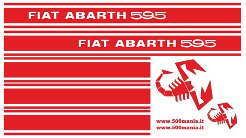 Serie adesivi fiat abarth 595 - abarth,
