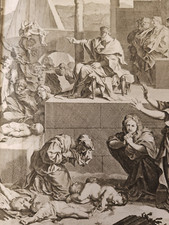 STRAGE DEGLI INNOCENTI ERODE ANTICA STAMPA