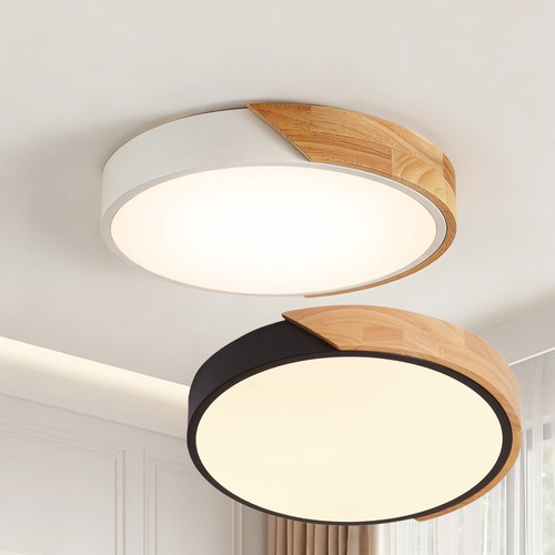 Plafoniera led legno - plafoniera,