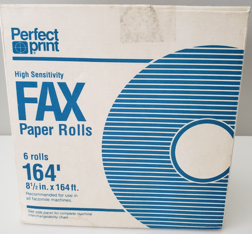 Scatola rotoli carta fax - carta,