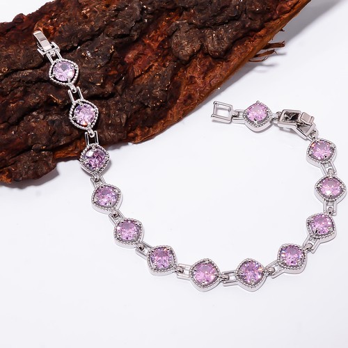 Zaffiro rosa bracciale - -,
