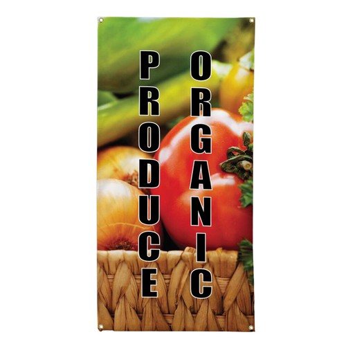 Striscione verticale vinile - in,