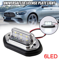 2X Universal LED License Plate Tag Light Lamp White For Truck SUV Trailer RV Van