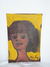 SALVATORE MARCHESE OLIO SU TELA VOLTO DONNA FIRMATO E CONTROFIRMATO SUL RETRO