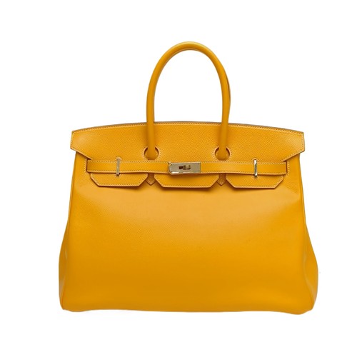Hermes birkin 35cm - 35cm, jaune