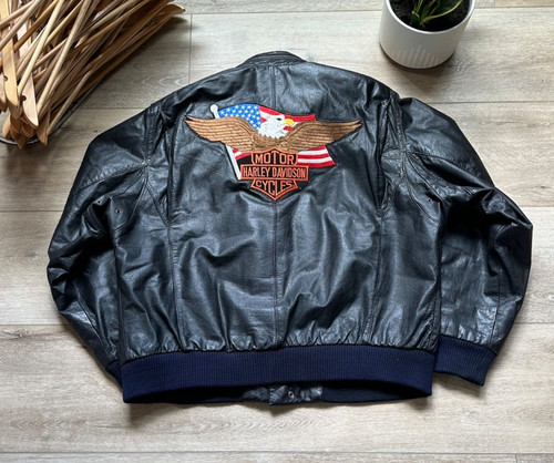 Giacca bomber pelle harley - giacca,