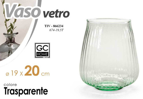 Vaso vetro cachepot - vetro,