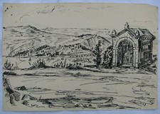 Giuseppe GAMBINO (Vizzini 1928–Preganziol 1997) Cappelletta di campagna 1947