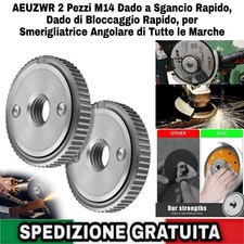 2pz M14 Dado a Sgancio Rapido Dado di Bloccaggio Rapido x Smerigliatrice Angolar