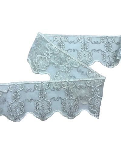 Passamaneria tulle bianco - tulle,