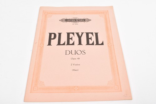 Pleyel duos opus 2 - pleyel,