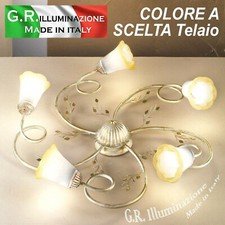 PLAFONIERA IN FERRO BATTUTO