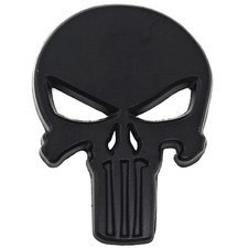 Adesivo 3D teschio emblema metallo The Punisher tuning decorazione auto 58x42mm