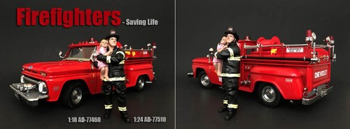 Saving life pompiere - saving,
