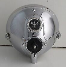 Faro cromato tipo Lucas 7" adatto per bici d'epoca Triumph BSA Norton