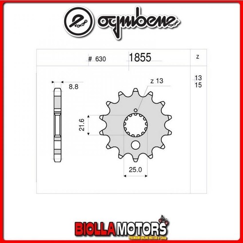 361855013 pignone trasmissione - 361855013,