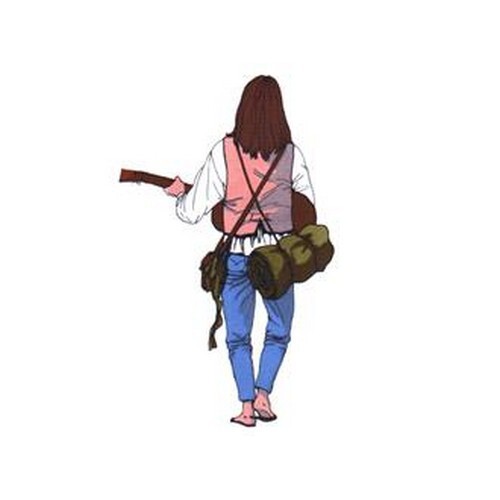 Adesivo vagabondo viaggio - adesivo,