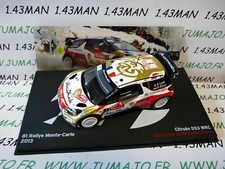 RBE10 1/43 IXO Altaya Rallye Belgique CITROËN DS3 WRC LOEB 2013 M. Carlo