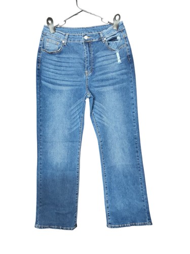 Jeans donna blu invecchiato
